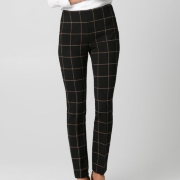 Le Chateau Check Black and White tapered ankle Trousers 26” waist - Picture 2 of 11